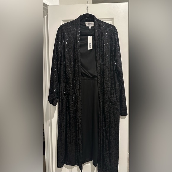 Steve Madden x BB Dakota Showstopper Duster in Black - Picture 8 of 14